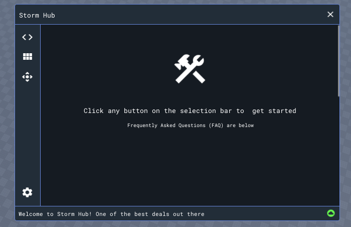 Storm Hub Main Interface